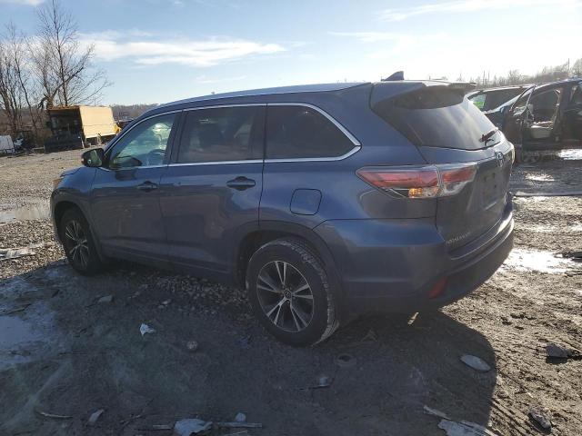 5TDJKRFH6GS501742 - 2016 TOYOTA HIGHLANDER XLE 蓝色 照片 2