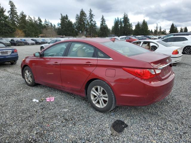 5NPEB4AC6DH678468 - 2013 HYUNDAI SONATA GLS MAROON photo 2