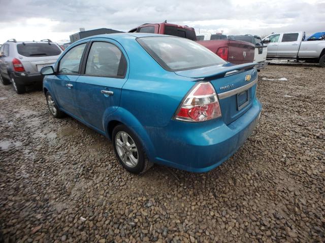 KL1TG56E59B307634 - 2009 CHEVROLET AVEO LT TEAL photo 2