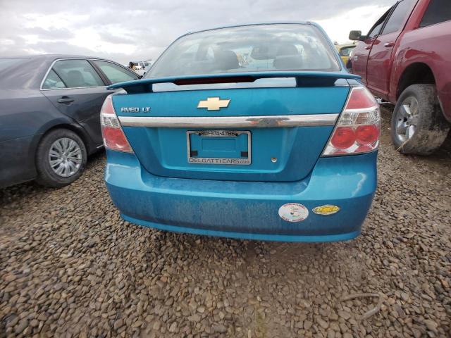 KL1TG56E59B307634 - 2009 CHEVROLET AVEO LT TEAL photo 6