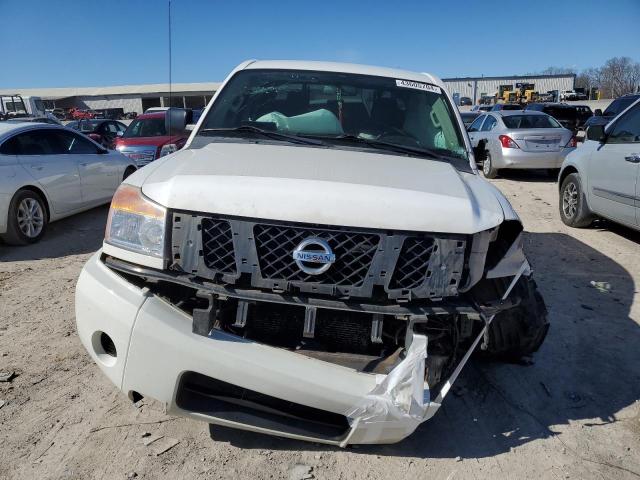 1N6AA0EJXFN515129 - 2015 NISSAN TITAN S WHITE photo 5