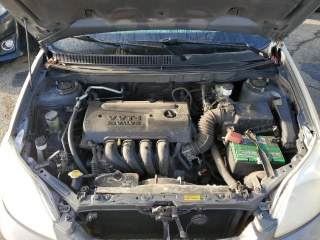 2T1KR30E38C708773 - 2008 TOYOTA COROLLA MA XR GRAY photo 11