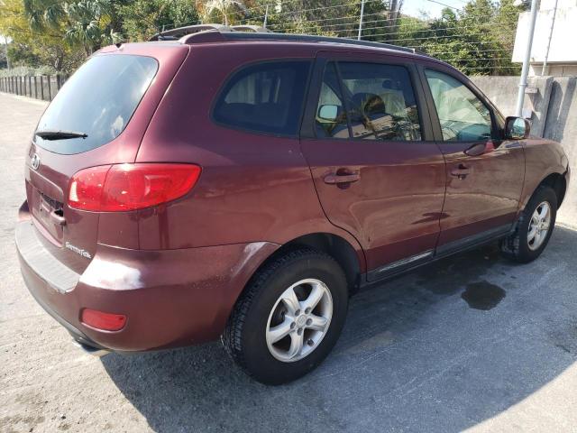 5NMSG13D47H063556 - 2007 HYUNDAI SANTA FE GLS BURGUNDY photo 3