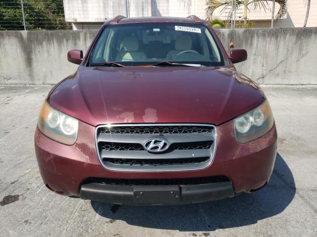 5NMSG13D47H063556 - 2007 HYUNDAI SANTA FE GLS BURGUNDY photo 5