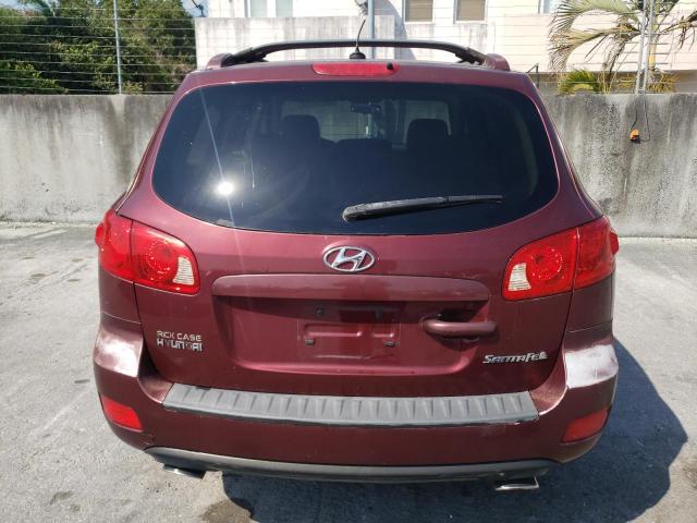 5NMSG13D47H063556 - 2007 HYUNDAI SANTA FE GLS BURGUNDY photo 6