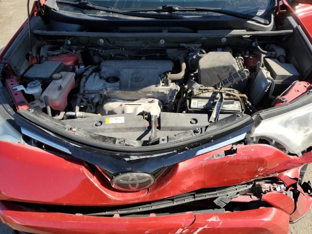 2T3BFREVXHW632785 - 2017 TOYOTA RAV4 LE RED photo 11