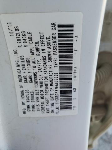 1HGCR3F87EA008309 - 2014 HONDA ACCORD EXL WHITE photo 12