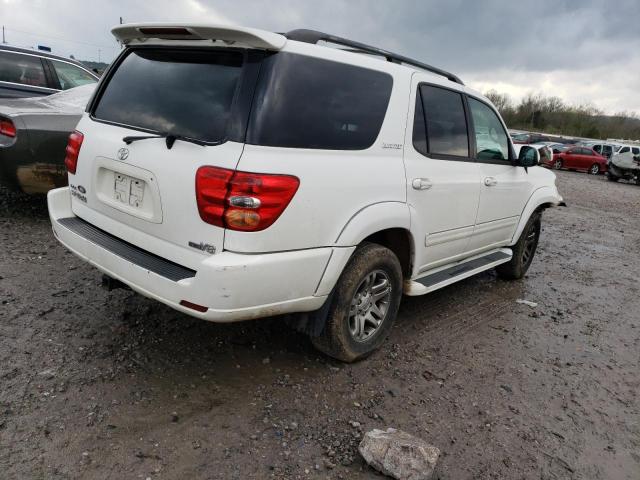 5TDZT38A04S229911 - 2004 TOYOTA SEQUOIA LIMITED WHITE photo 3