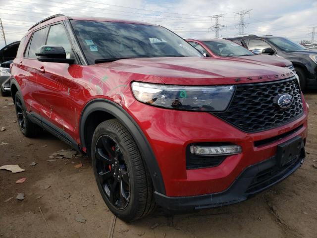 1FM5K8GC3MGB60249 - 2021 FORD EXPLORER ST RED photo 4