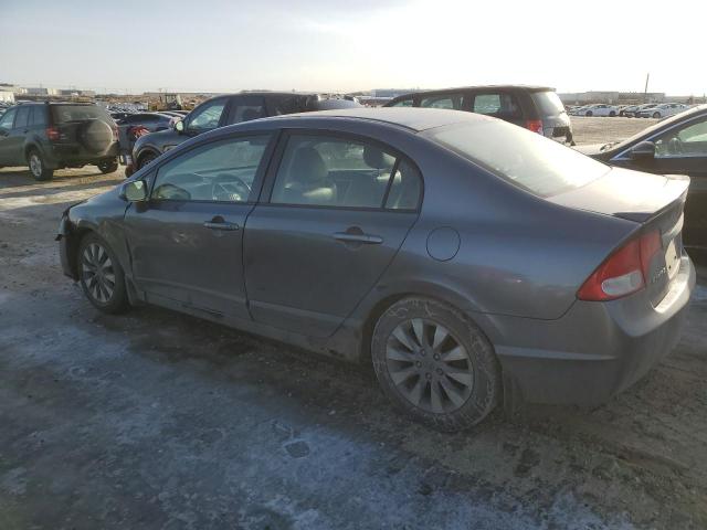 2HGFA16089H107330 - 2009 HONDA CIVIC EXL ნაცრისფერი ფოტო 2