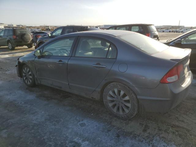 2HGFA16089H107330 - 2009 HONDA CIVIC EXL GRAY photo 2