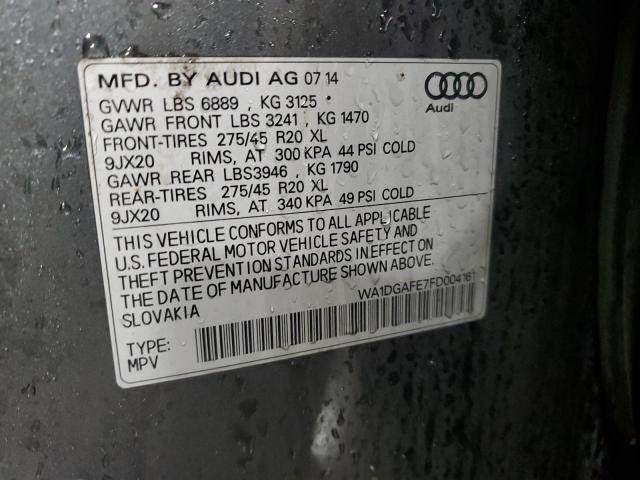 WA1DGAFE7FD004161 - 2015 AUDI Q7 PRESTIGE 灰色 照片 14