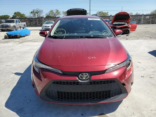 JTDEPMAE3NJ207793 - 2022 TOYOTA COROLLA LE RED photo 5