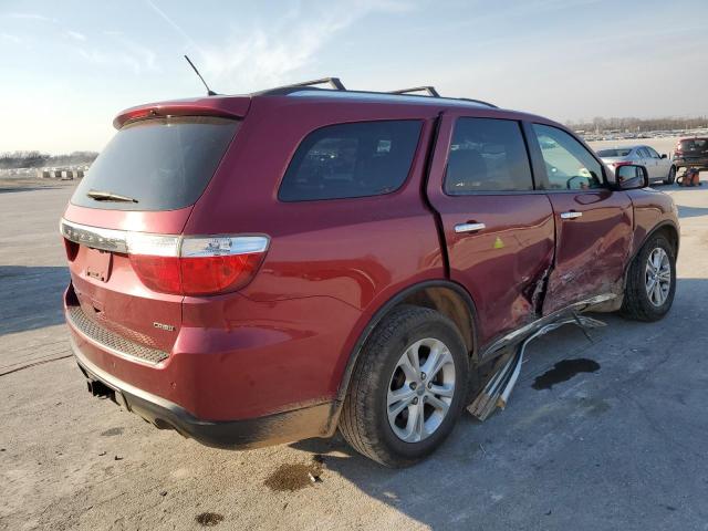 1C4SDJDTXDC614243 - 2013 DODGE DURANGO CREW RED photo 3