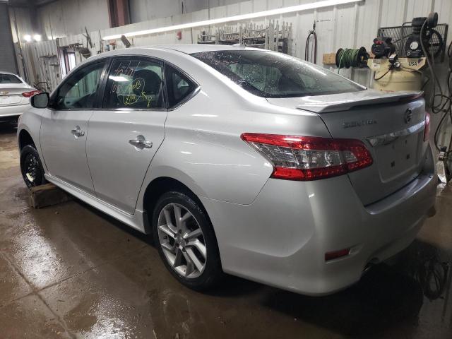 3N1AB7AP1FY277616 - 2015 NISSAN SENTRA S SILVER photo 2