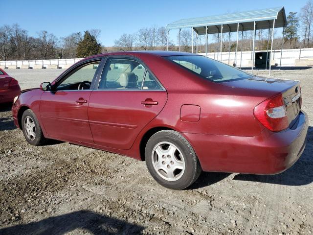 4T1BF32K13U057145 - 2003 TOYOTA CAMRY LE MAROON photo 2