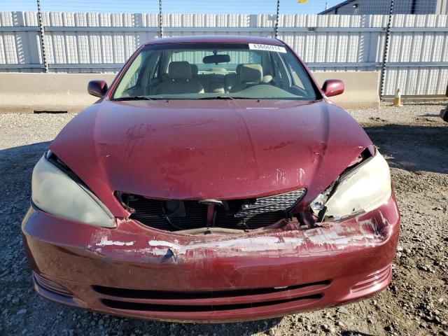 4T1BF32K13U057145 - 2003 TOYOTA CAMRY LE MAROON photo 5