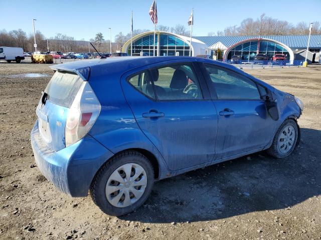 JTDKDTB37D1550933 - 2013 TOYOTA PRIUS C BLUE photo 3