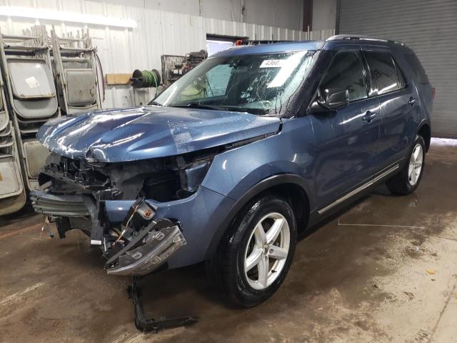 1FM5K7D82JGA24166 - 2018 FORD EXPLORER XLT BLUE photo 1