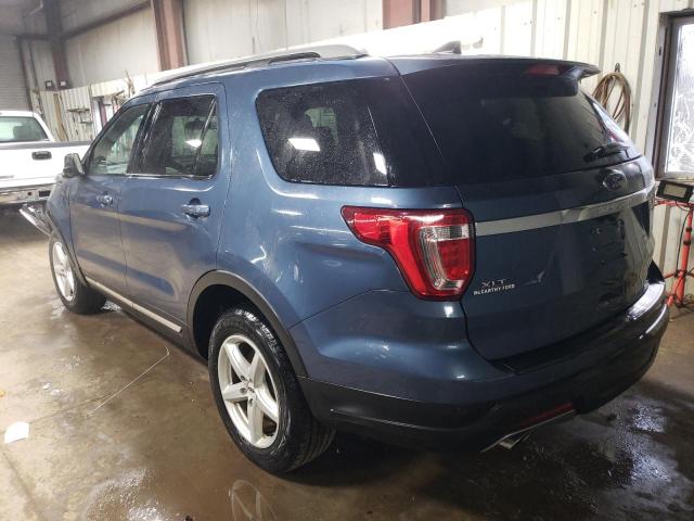 1FM5K7D82JGA24166 - 2018 FORD EXPLORER XLT BLUE photo 2