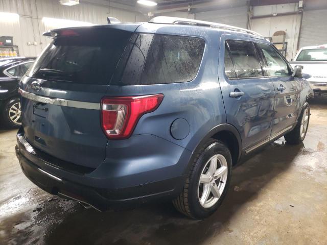 1FM5K7D82JGA24166 - 2018 FORD EXPLORER XLT BLUE photo 3