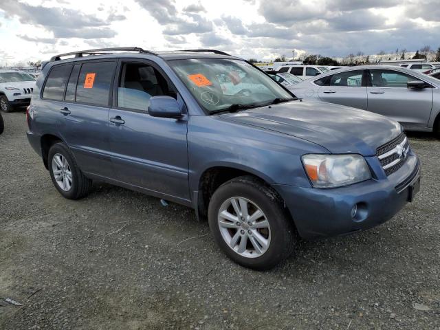 JTEDW21A060007165 - 2006 TOYOTA HIGHLANDER HYBRID BLUE photo 4