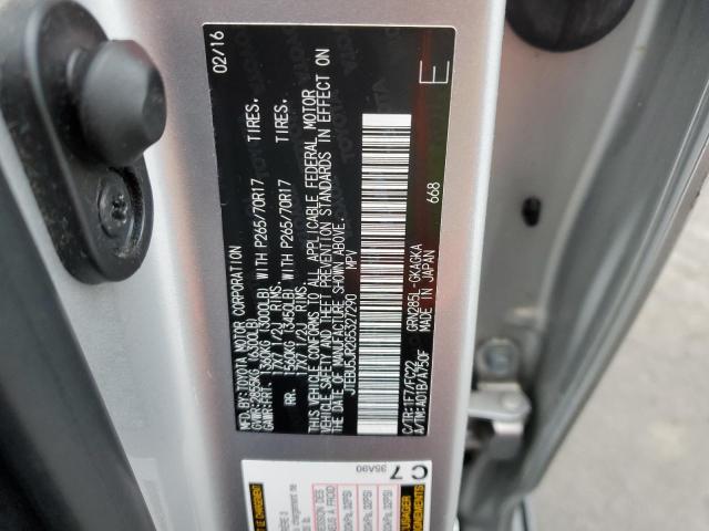 JTEBU5JR2G5327290 - 2016 TOYOTA 4RUNNER SR5/SR5 PREMIUM 银色 照片 13