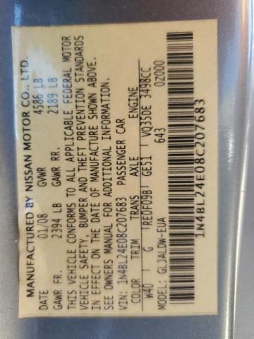 1N4BL24E08C207683 - 2008 NISSAN ALTIMA 3.5SE SILVER photo 12