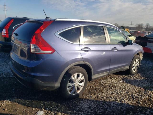 2HKRM4H79DH692000 - 2013 HONDA CR-V EXL BLUE photo 3