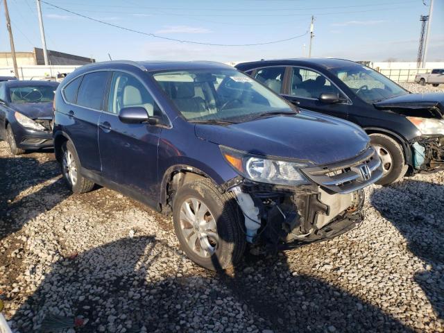 2HKRM4H79DH692000 - 2013 HONDA CR-V EXL BLUE photo 4