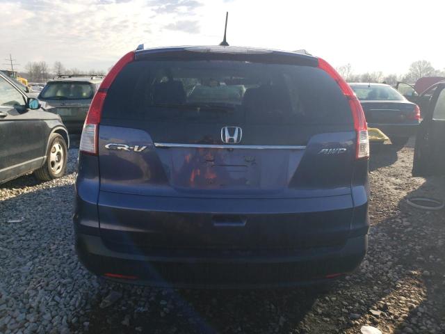 2HKRM4H79DH692000 - 2013 HONDA CR-V EXL BLUE photo 6