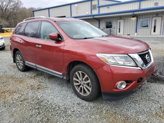 5N1AR2MN3DC687678 - 2013 NISSAN PATHFINDER S RED photo 4