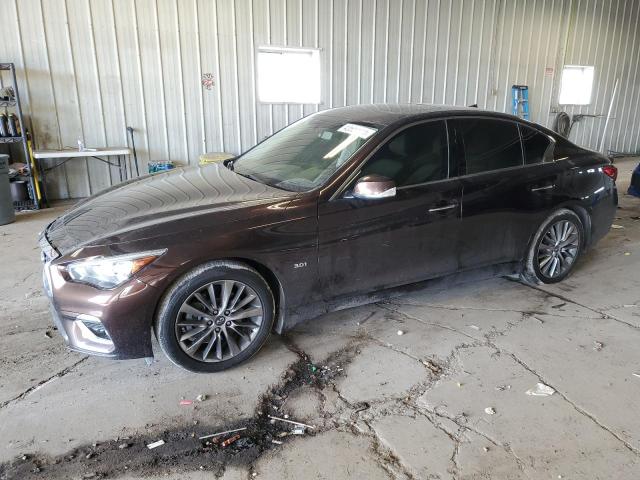 JN1EV7ARXJM441967 - 2018 INFINITI Q50 LUXE BROWN photo 1