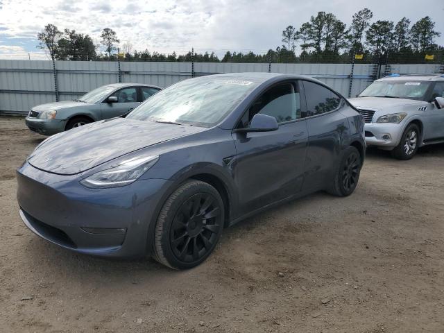 7SAYGAEE6NF570055 - 2022 TESLA MODEL Y GRAY photo 1