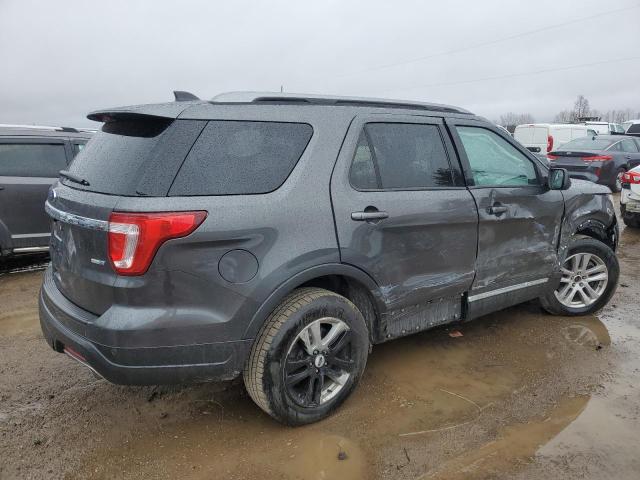 1FM5K8DH0JGA66406 - 2018 FORD EXPLORER XLT GRAY photo 3