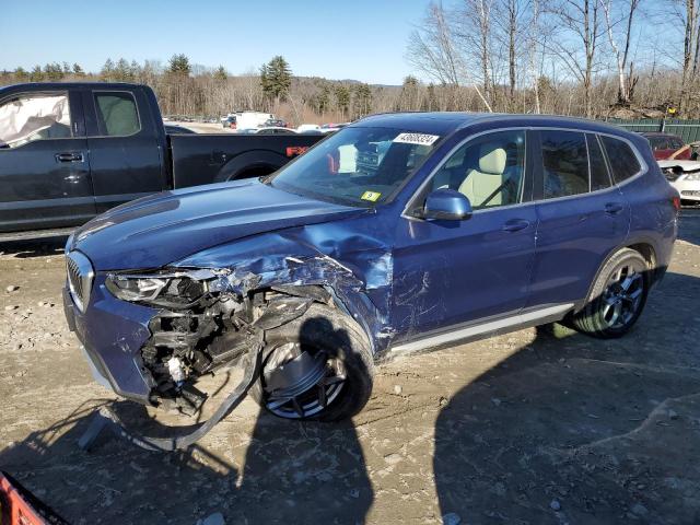 5UX53DP0XR9T92762 - 2024 BMW X3 XDRIVE30I BLUE photo 1