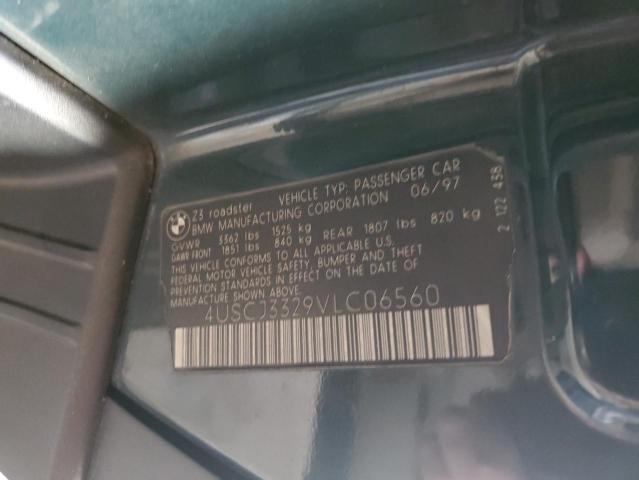 4USCJ3329VLC06560 - 1997 BMW Z3 2.8 GREEN photo 13