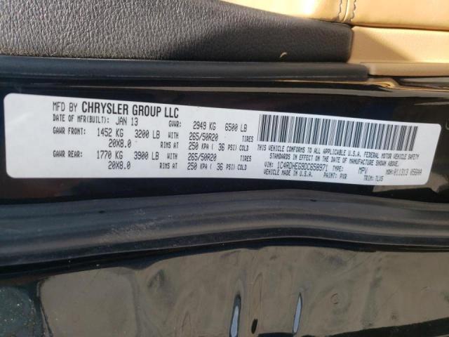 1C4RDHEG9DC658971 - 2013 DODGE DURANGO CITADEL BLACK photo 13