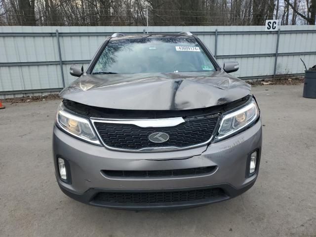 5XYKT4A63EG499307 - 2014 KIA SORENTO LX GRAY photo 5