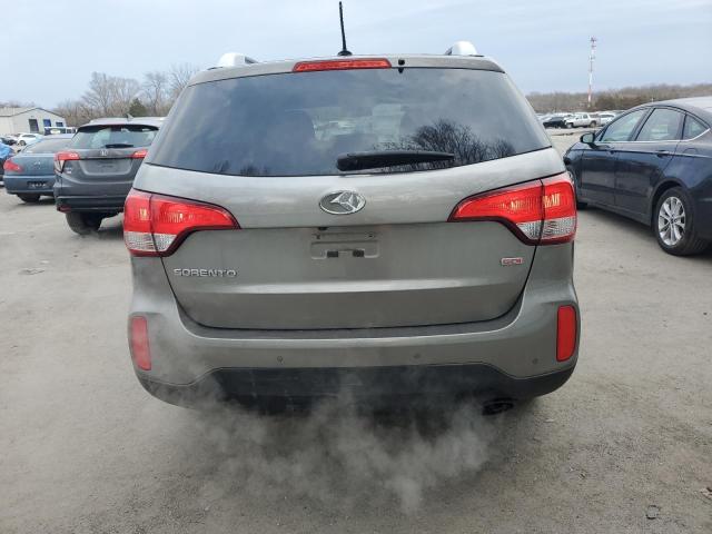 5XYKT4A63EG499307 - 2014 KIA SORENTO LX GRAY photo 6