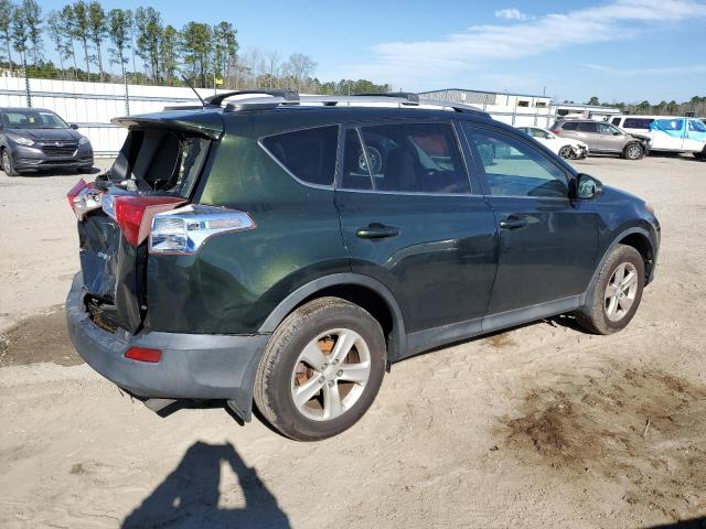 2T3RFREV1DW032052 - 2013 TOYOTA RAV4 XLE GREEN photo 3