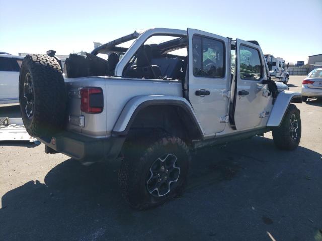 1C4JJXR65PW566566 - 2023 JEEP WRANGLER RUBICON 4XE SILVER photo 3