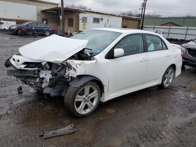 2T1BU4EE2DC049575 - 2013 TOYOTA COROLLA BASE WHITE photo 1