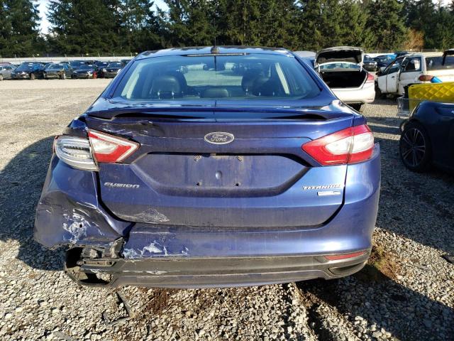 3FA6P0D95DR193076 - 2013 FORD FUSION TITANIUM BLUE photo 6