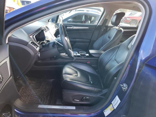 3FA6P0D95DR193076 - 2013 FORD FUSION TITANIUM BLUE photo 7