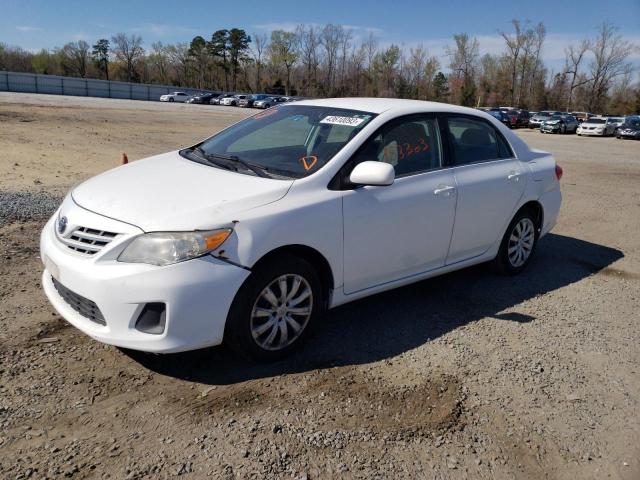 2T1BU4EE4DC063493 - 2013 TOYOTA COROLLA BASE WHITE photo 1