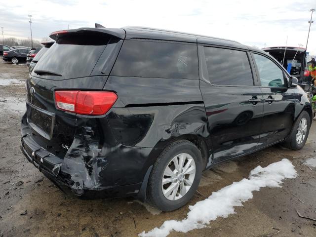 KNDMB5C18G6200757 - 2016 KIA SEDONA LX BLACK photo 3