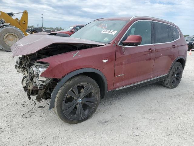 5UXWX7C59CL735986 - 2012 BMW X3 XDRIVE35I MAROON photo 1