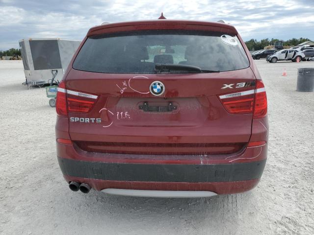 5UXWX7C59CL735986 - 2012 BMW X3 XDRIVE35I MAROON photo 6