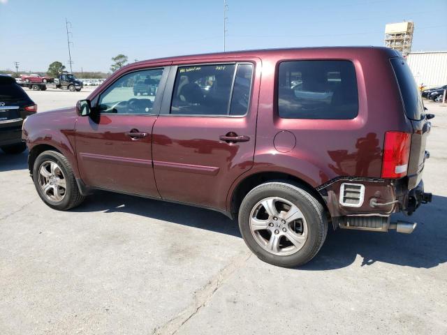 5FNYF3H4XDB016322 - 2013 HONDA PILOT EX BURGUNDY photo 2